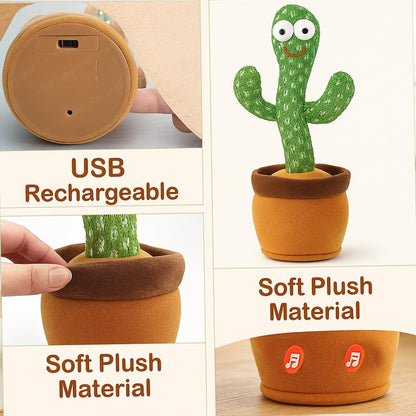 Dancing Cactus Toy for Kids | Talking, Singing, Recording & Repeating Toy