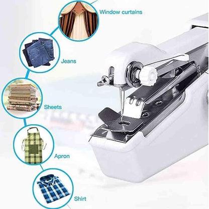 Electric Handy Stitch Mini Hand Sewing Machine Stapler Style Mini Machine Home Tailoring Silai Machine Emergency Stitching Handheld Sewing Machine For Emergency Stitching (1)